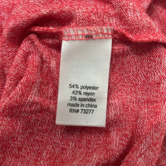 Cozy Red Medium Size Turtleneck Sweater Long-Sleeve - Picture 6 of 6